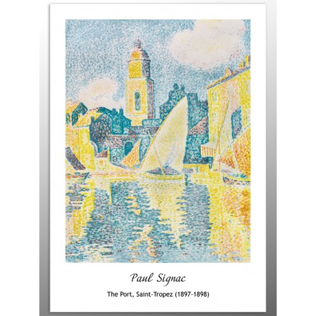 Постер "Paul Signac "Port, Saint-Tropez"