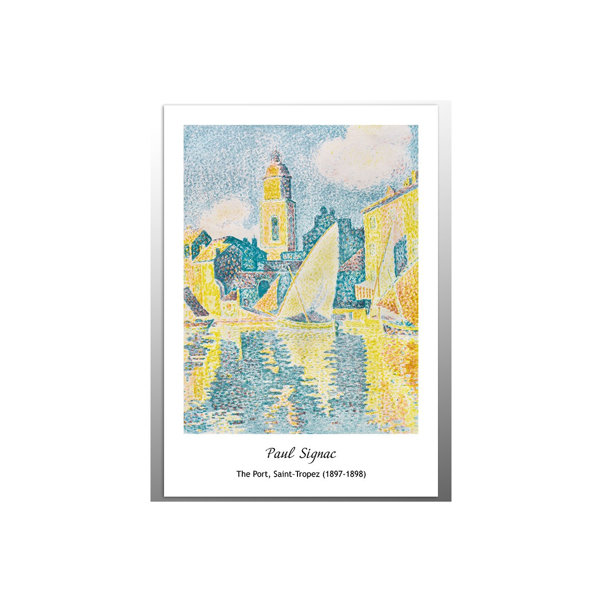 Постер "Paul Signac "Port, Saint-Tropez"