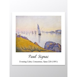 Постер "Вечірній спокій, Конкарно. Поль Синьяк. 1891"