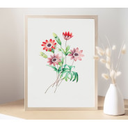 Постер в рамці "Flowers. Botany"
