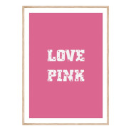 Комплект постеров в рамках "Love pink"