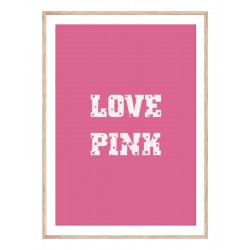 Комплект постерів в рамках "Love pink"