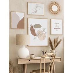 Комплект постеров в рамкках "Дом там, где твое сердце"