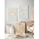 Комплект постеров в рамках "Rainbow"