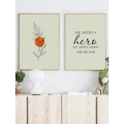 Комплект постерів в рамках "Hero"