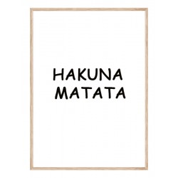Комплект постеров в рамках "Hakuna matata"