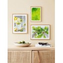 Комплект постеров в рамках "Yellow green ART"