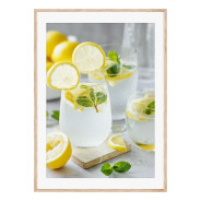 Комплект постеров в рамках "Yellow green ART"