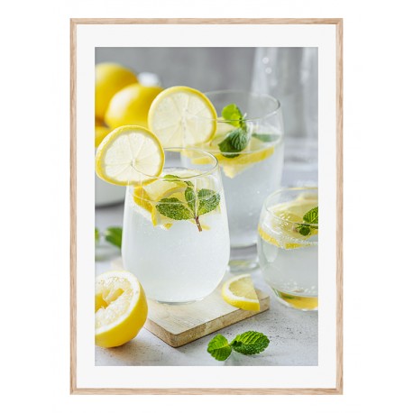 Комплект постеров в рамках "Yellow green ART"