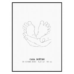 Комплект постеров в рамках "Baby"