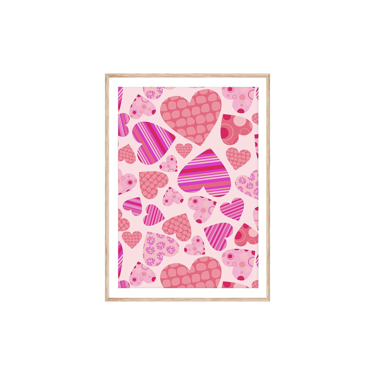Постер в рамці "Hearts"