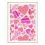 Постер в рамке "Hearts"