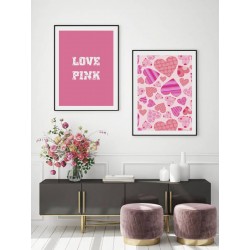 Постер в рамке "Hearts"