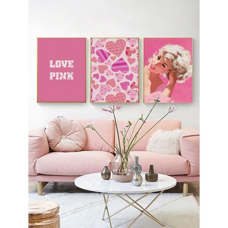 Постер в рамке "Love pink"