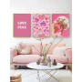 Постер в рамке "Love pink"