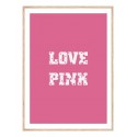 Постер в рамке "Love pink"