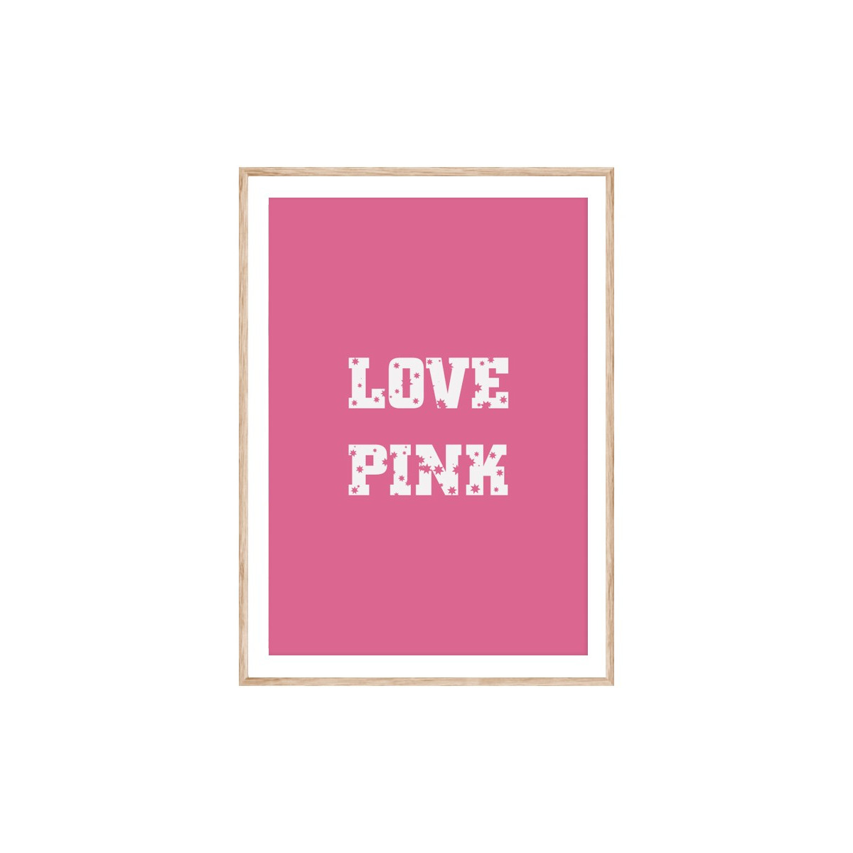 Постер в рамке "Love pink"