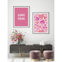 Постер в рамке "Love pink"