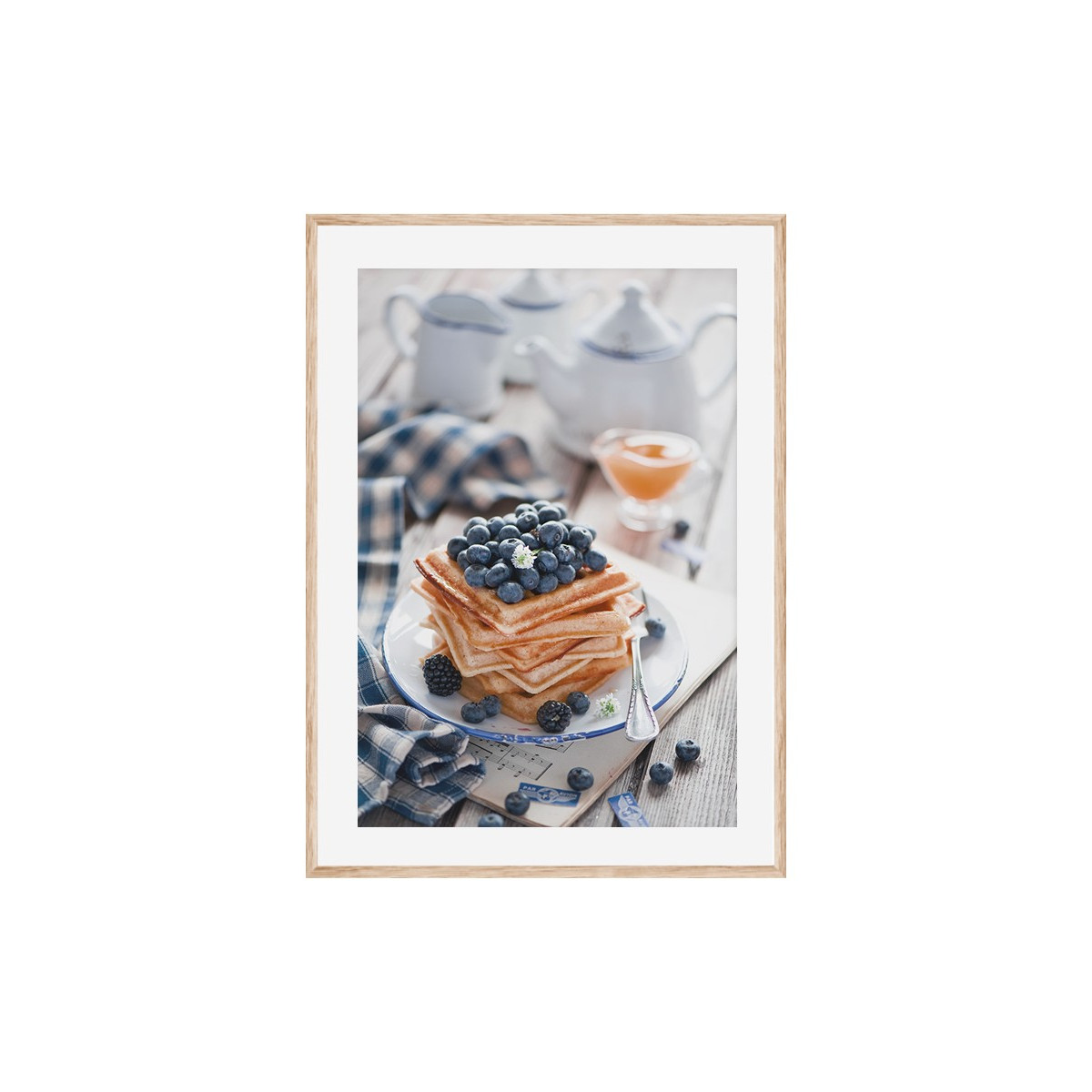Постер в рамке "Waffles"