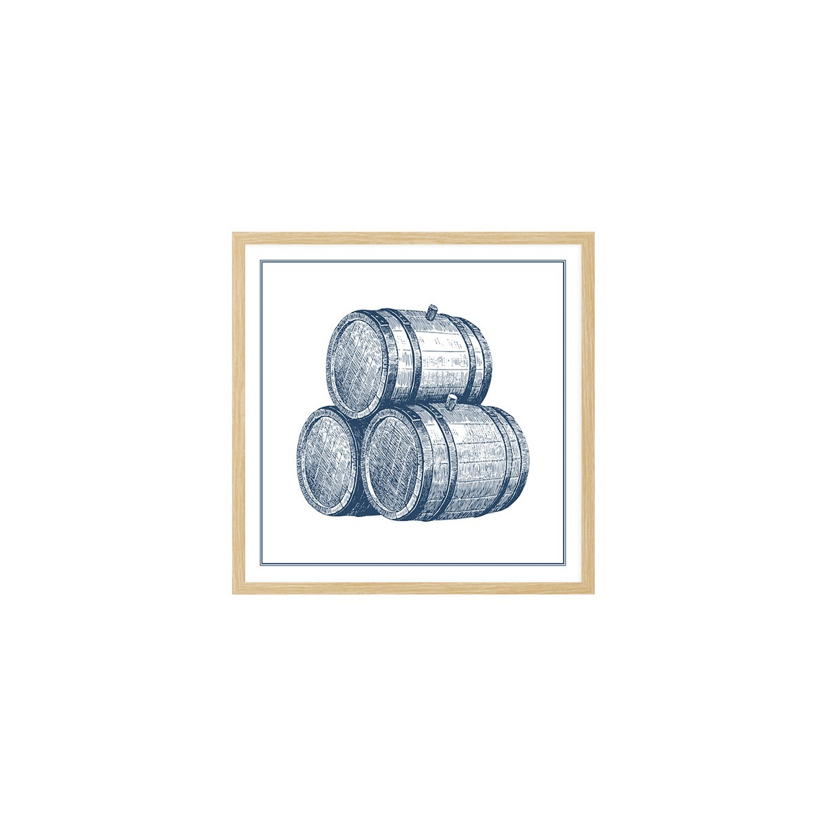 Постер в рамке "Barrels"