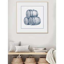 Постер в рамці "Barrels"