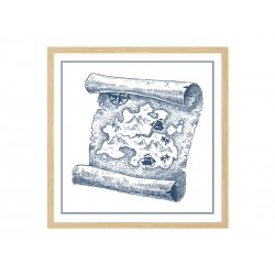 Постер в рамці "Treasure map"