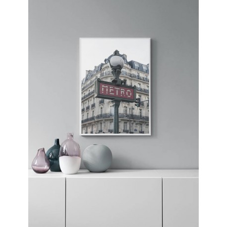 Постер в рамке "Metro in Paris"