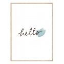 Постер в рамке "Hello"