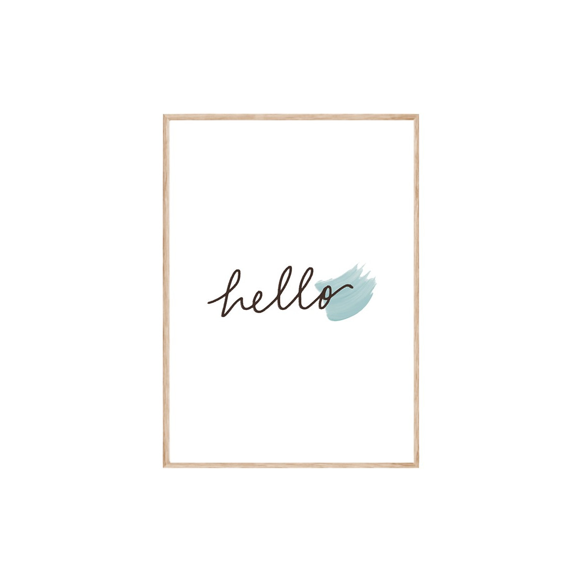 Постер в рамке "Hello"