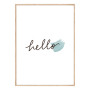 Постер в рамке "Hello"