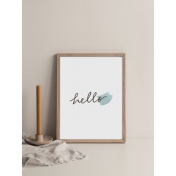 Постер в рамці "Hello"