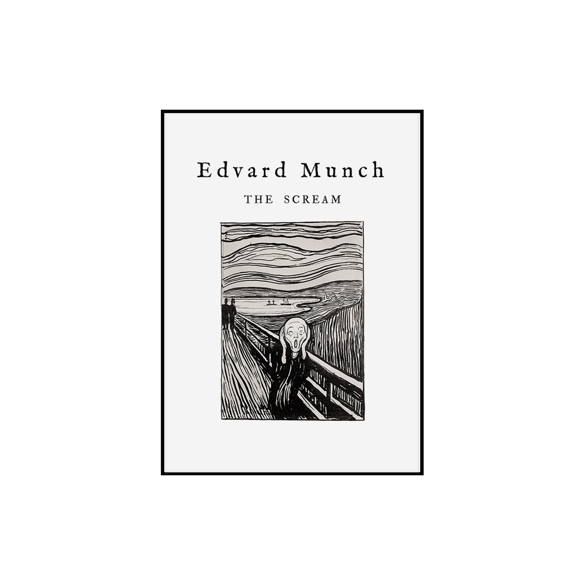 Постер в рамке "The Scream Edvard Munch"