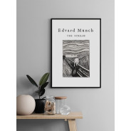 Постер в рамке "The Scream Edvard Munch"