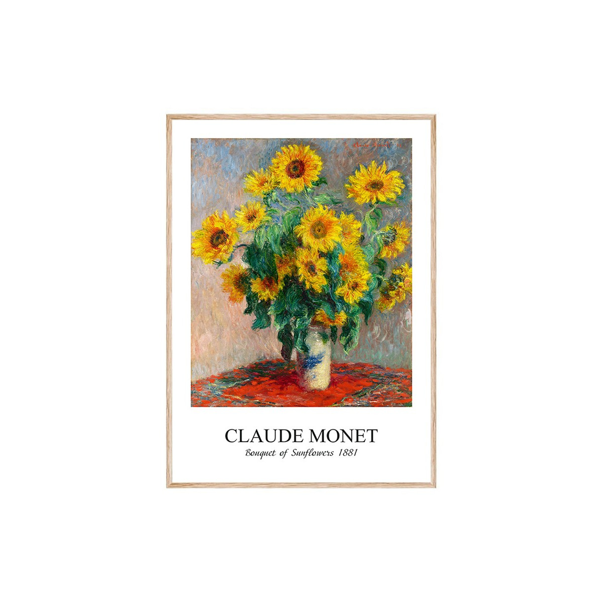 Постер в рамке "Sunflowers, 1881, Claude Monet"