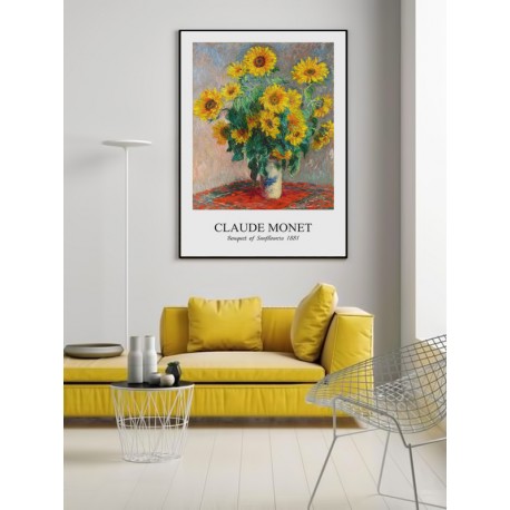 Постер в рамке "Sunflowers, 1881, Claude Monet"