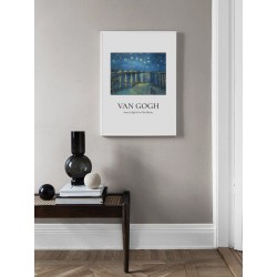 Постер в рамці "The Starry Night Over The Rhone, 1888 by Vincent Van Gogh"