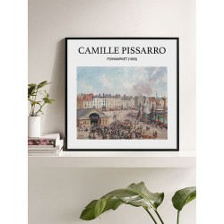 Постер в рамці "The Fishmarket, Dieppe. Camille Pissarro. 1902"