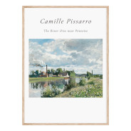 Постер в рамці "Camille Pissarro, River Oise near Pontoise, 1873"