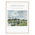 Постер в рамці "Camille Pissarro, River Oise near Pontoise, 1873"