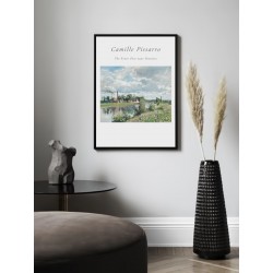 Постер в рамці "Camille Pissarro, River Oise near Pontoise, 1873"