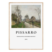 Постер в рамке "The Versailles Road at Louveciennes, 1869. Camille Pissarro"