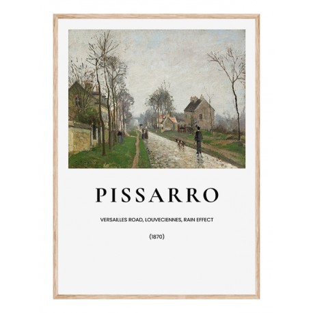 Постер в рамке "The Versailles Road at Louveciennes, 1869. Camille Pissarro"