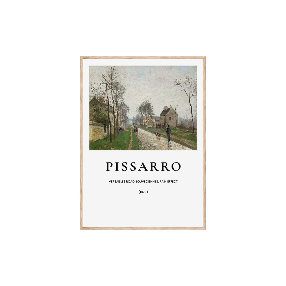 Постер в рамке "The Versailles Road at Louveciennes, 1869. Camille Pissarro"