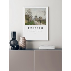 Постер в рамці "The Versailles Road at Louveciennes, 1869. Camille Pissarro"