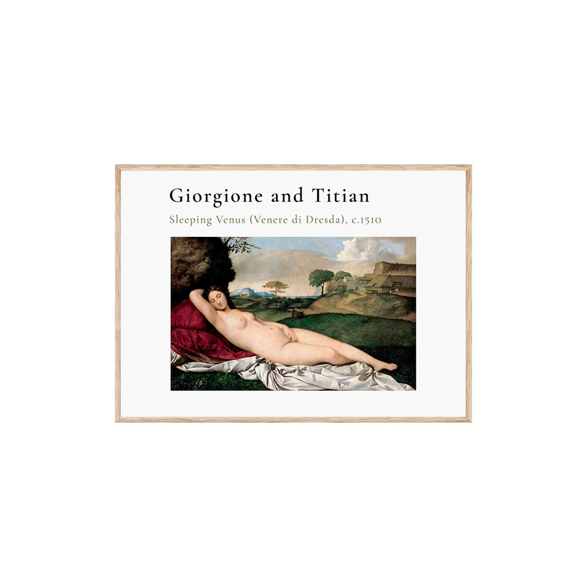 Постер в рамці "Sleeping Venus. Giorgione"