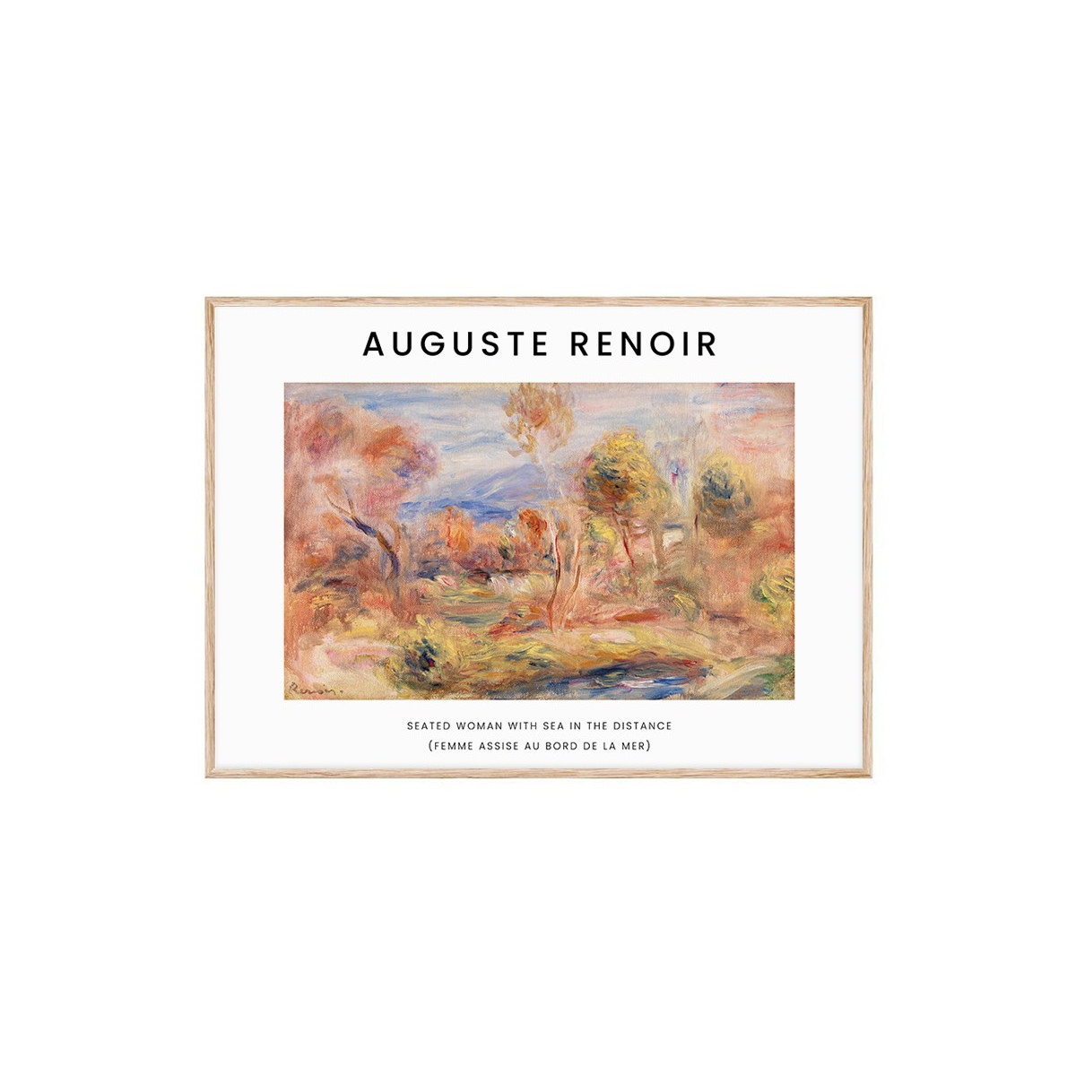 Постер в рамке "Pierre-Auguste Renoir. Glade. c. 1909"