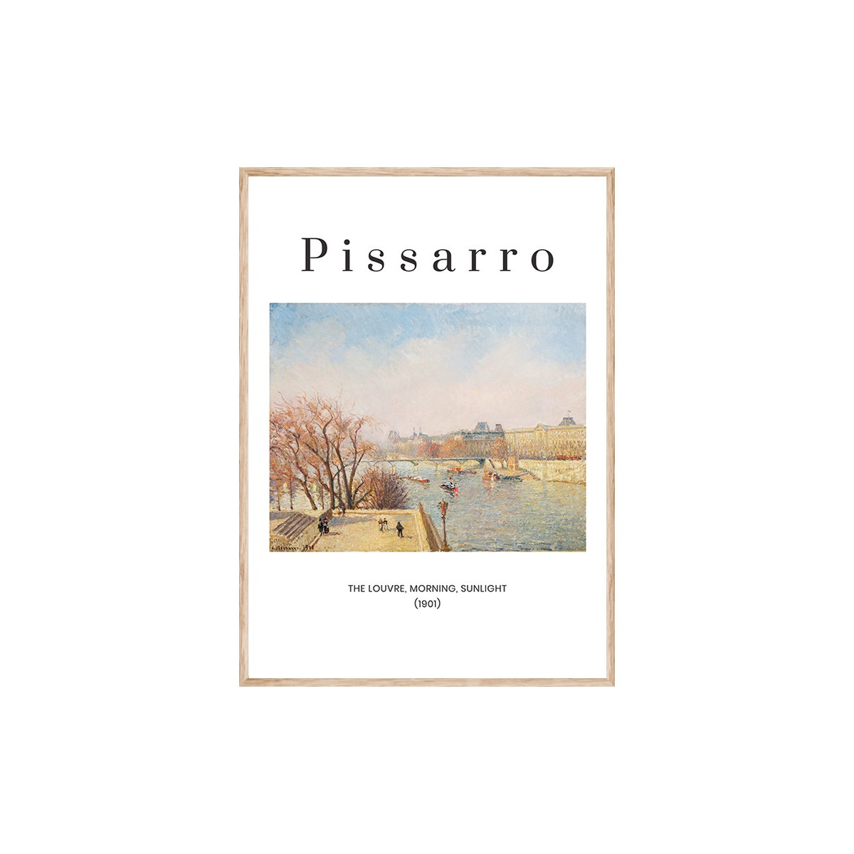 Постер в рамке "Louvre, morning. Pissarro"