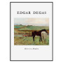 Постер в рамке "Horses in the meadow. Edgar Degas"