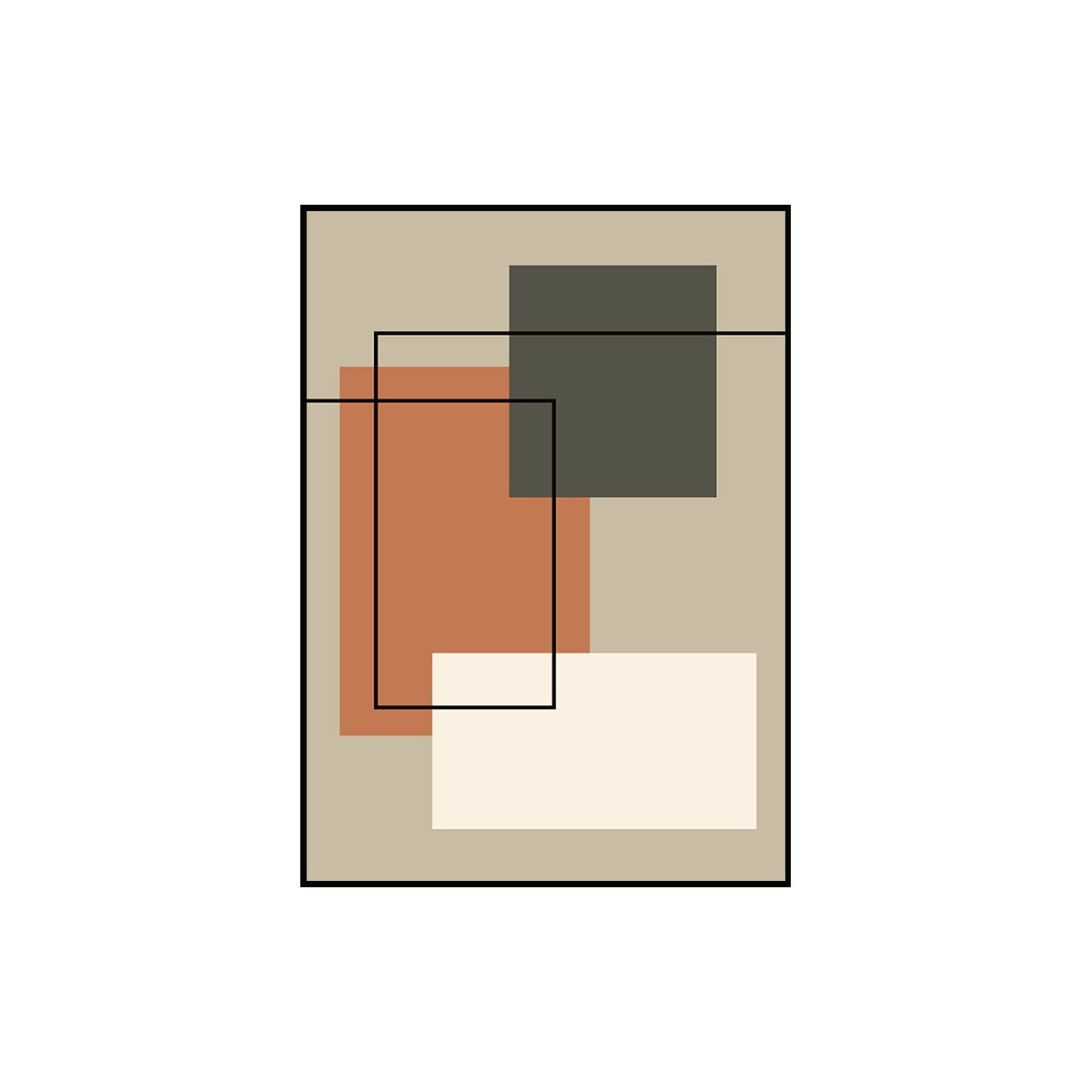 Постер в рамке "Abstraction"