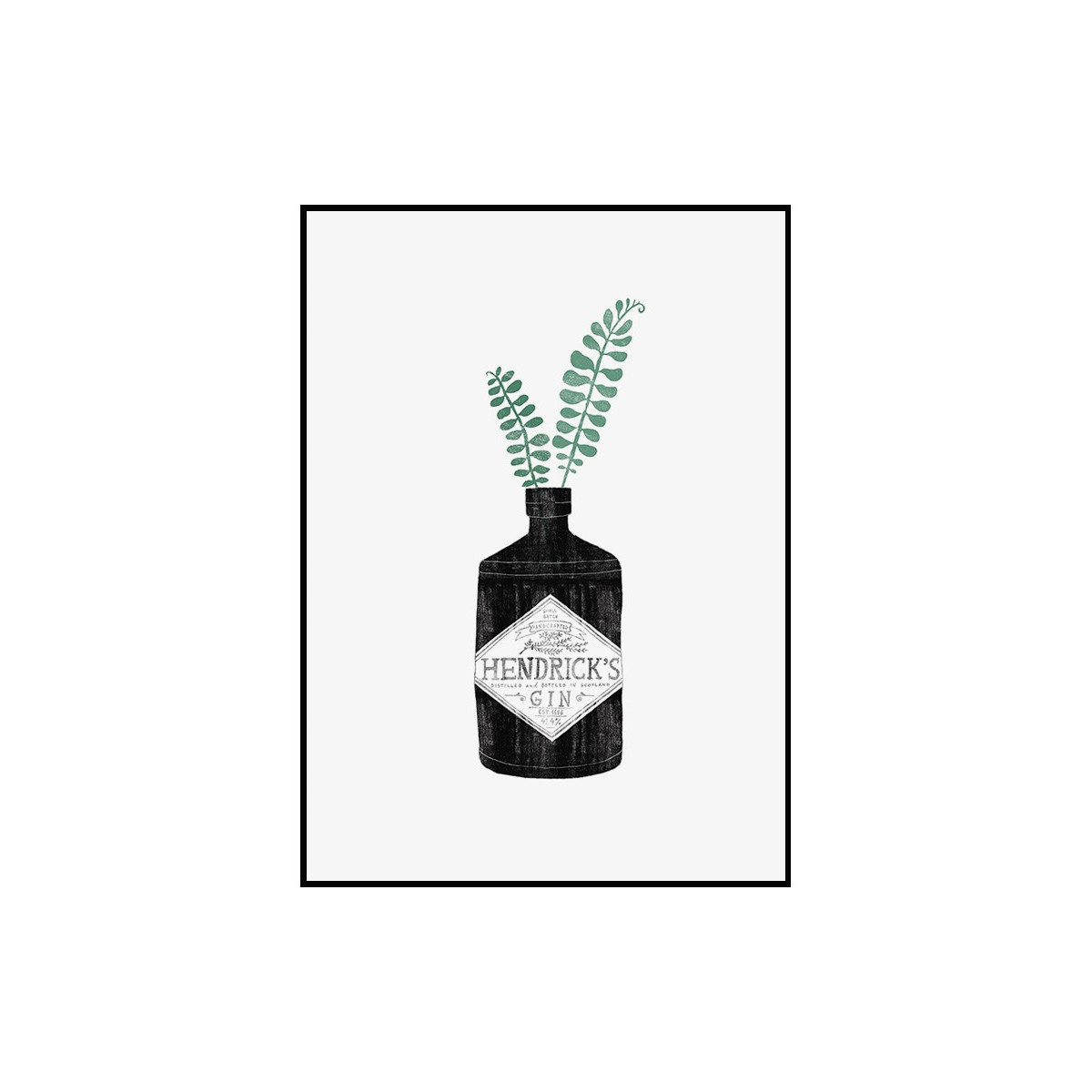 Постер в рамке "Gin"